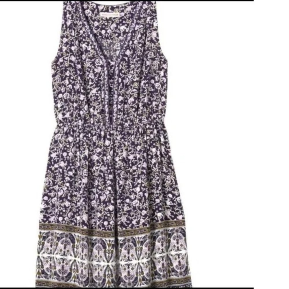 Rebecca Taylor Indian Floral Print Mini Dress size 2
